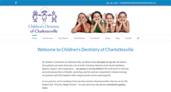 Desktop Screenshot of childrensdentistryofcharlottesville.com