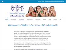 Tablet Screenshot of childrensdentistryofcharlottesville.com
